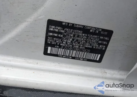 2022 Subaru Crosstrek Premium z USA, uszkodzony, nr VIN JF2GTAEC0NH216620